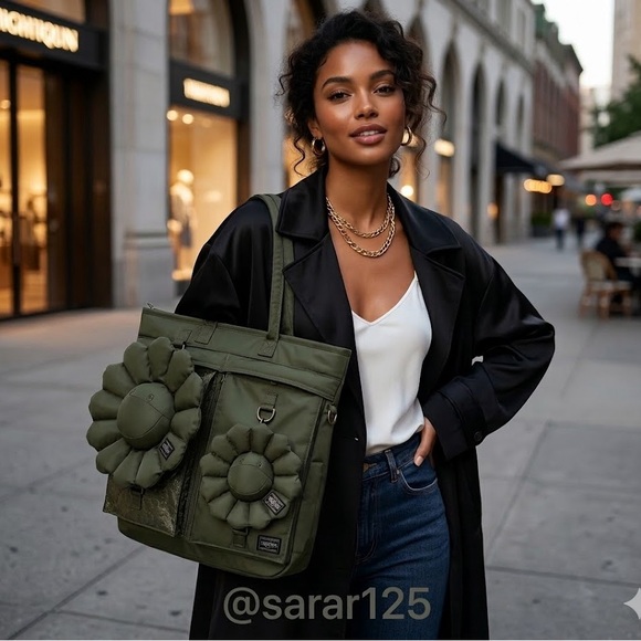 Handbags - Rare Limited Edition: Takashi Murakami X Porter Yoshida &Co. Flower Helmet Tote